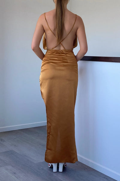 Elana Satin Dress