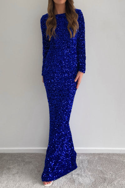 Leilani Sequin Gown - Blue