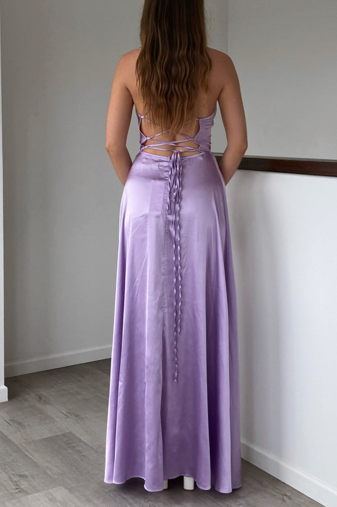 Sheila Satin Dress | Stunner Boutique