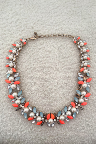 Mira Jewelled Statement Necklace