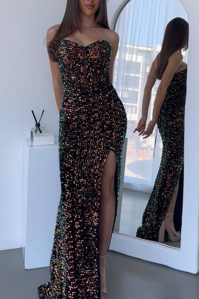 Priscilla Sequin Gown - Galaxy