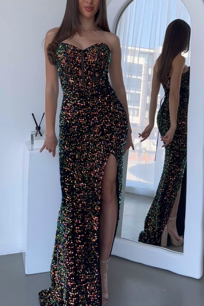 Priscilla Sequin Gown - Galaxy