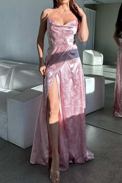 Marley Satin Dress - Blush