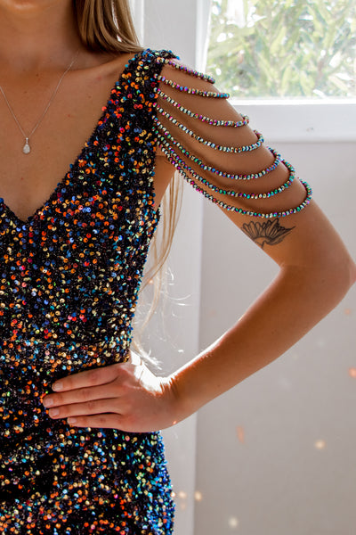 Shailene Sequin Gown - Galaxy