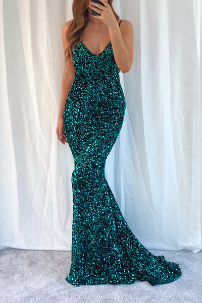 Candice Sequin Gown