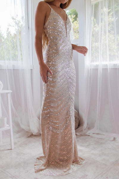 Luciana Sequin Gown
