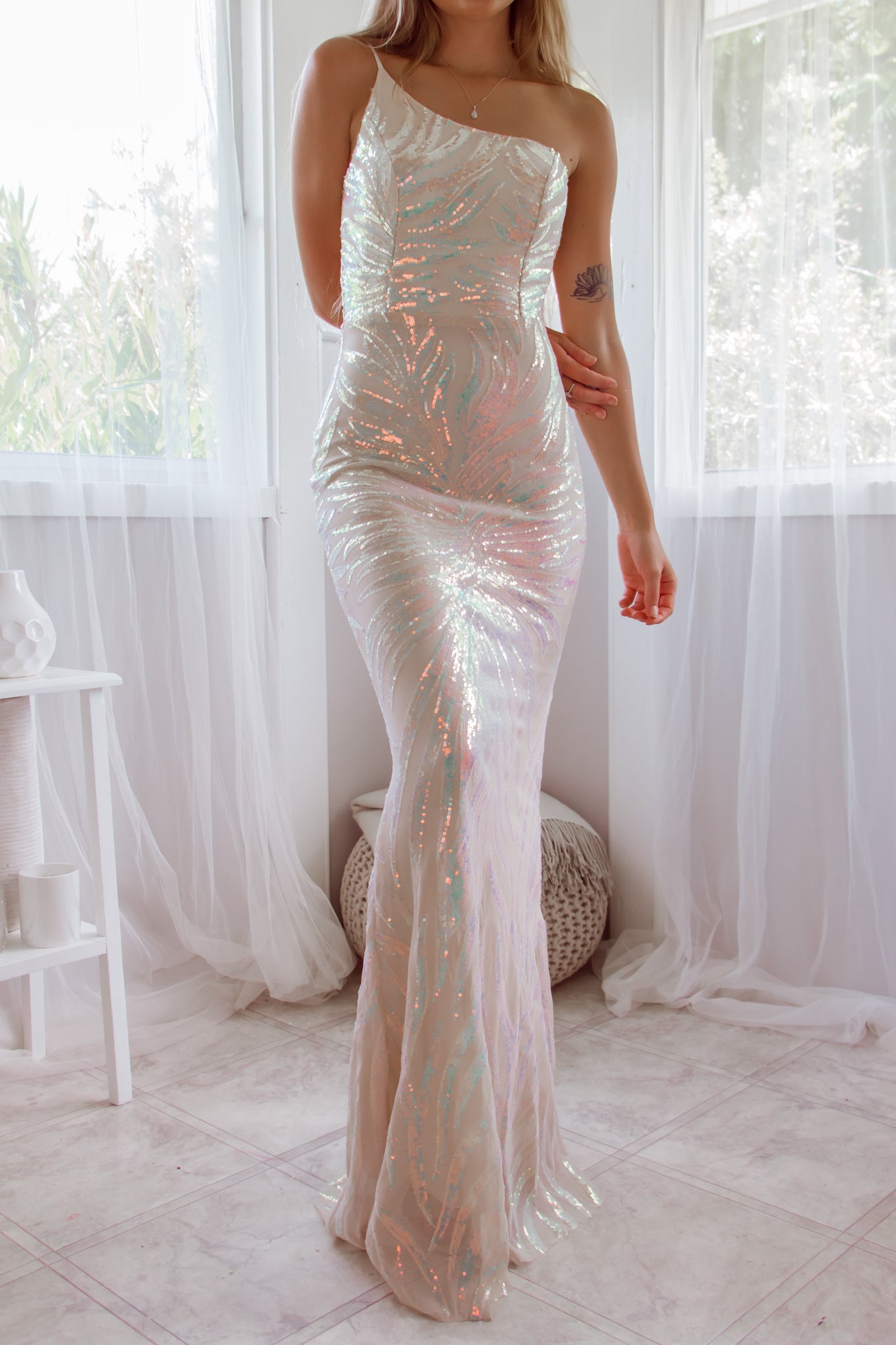 Zalia Sequin Gown - Iridescent